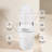 Heated Seat Smart Toilet, One Piece Toilet, Automatic Flush Tank Less Toilet without Bidet, with Foot sensor Flush, White Night Light, Knob Control, Power Outage Flushing, Soft Close Cover