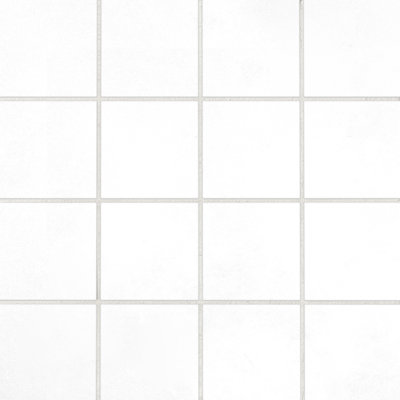 Literary License 3'' W x 3'' L Porcelain Concrete Look Tile Grid Mosaic Sheet