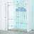 56-60"W X 75"H Semi-Frame Single Sliding Shower Door, 304 Stainless Steel, 5/16" (8Mm) Thick SGCC Tempered Clear Glass, Shower Door-123698902