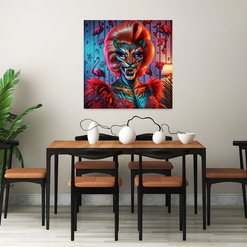 Art contemporain, art contemporain surréel, H 32 po x l 32 po
