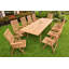 Ledya Outdoor 11 - Piece Teak Dining Set-1567982115-1567982124