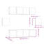 Unfinished Floating Entertainment Centre for TVs up to 24"-1430183345