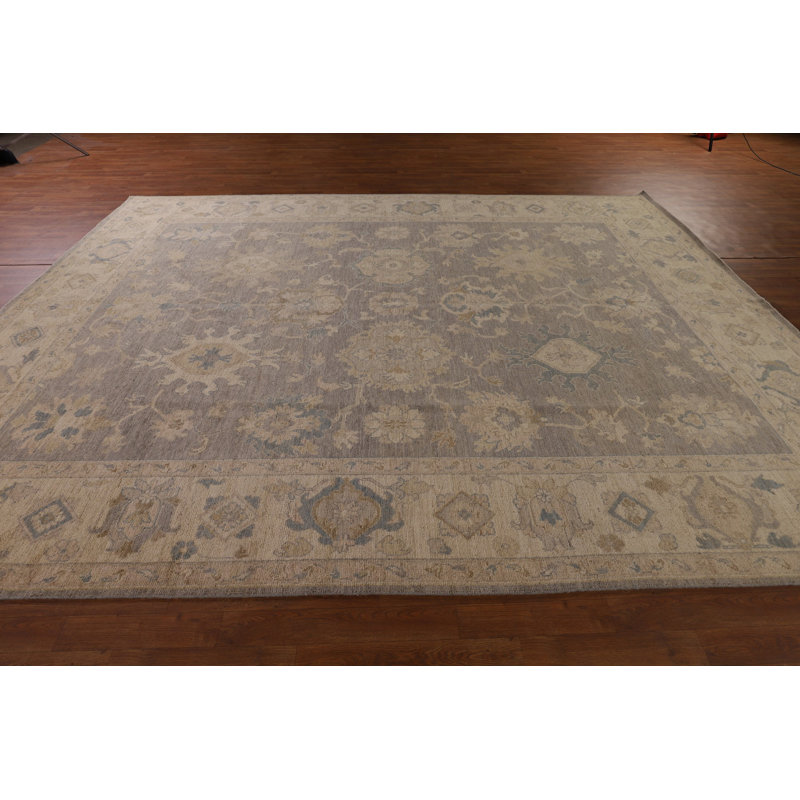 Tapis turc gris Oushak 9x12