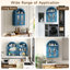 Wall Mounted Arched Cabinet With Glass Doors-1049862884