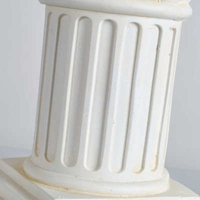 Sculptures Garden Statues, Large Roman Column Style Pedestal , Magnesium Oxide Stone Composite Outdoor Garden Plant Stand Decor for Yard Patio Wedding, Ideal Home & Backyard Decoration