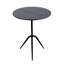 Glacier 18" Accent Table with Lava Marble
