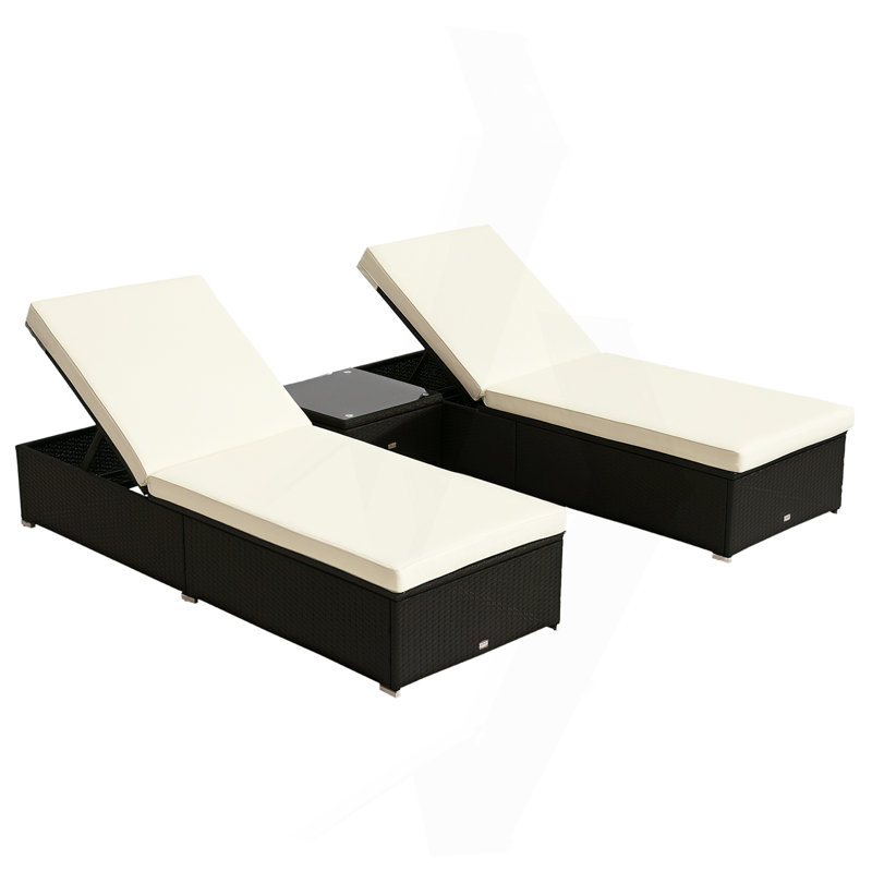 Ensemble de meubles de piscine 3 pièces
