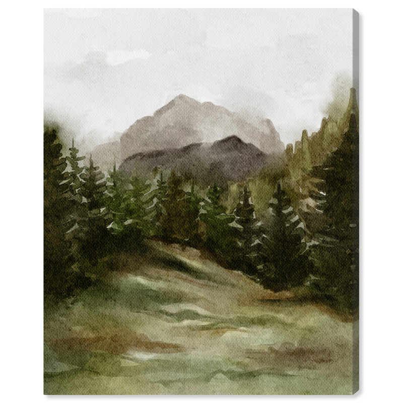 Art Remedy Watercolor Landscapes " April Woodland " by Art Remedy on Canvas