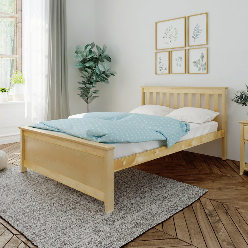 Bolin Kids Solid Wood Platform Bed, Natural, Full