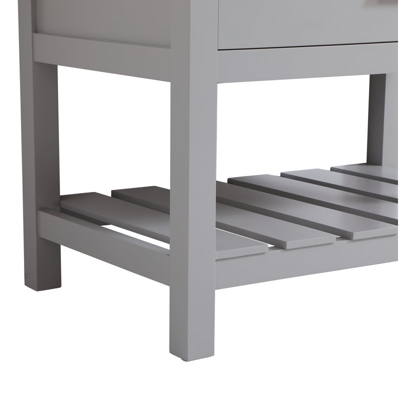 Meuble-lavabo simple 36 po Pelaghia, Gris