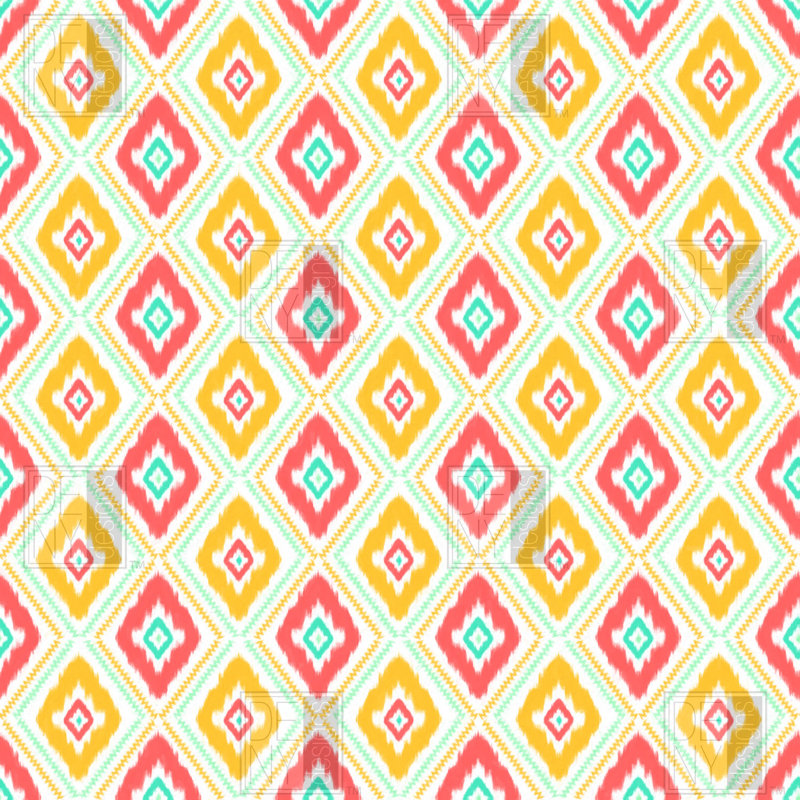 Studebaker Geometric Shower Curtain, White Zig Zag Ikat