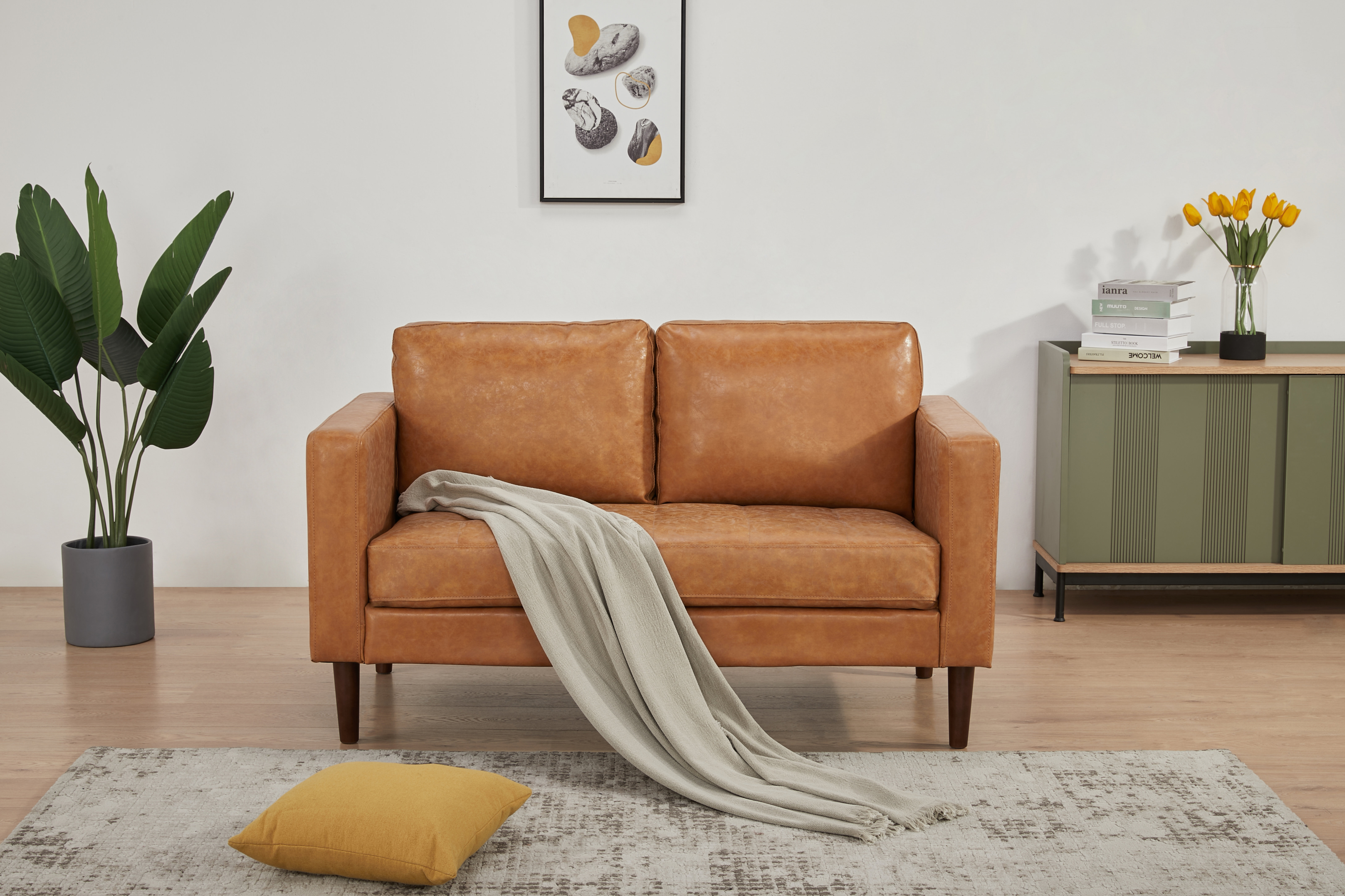 Jordy 54.5 Faux Leather Loveseat