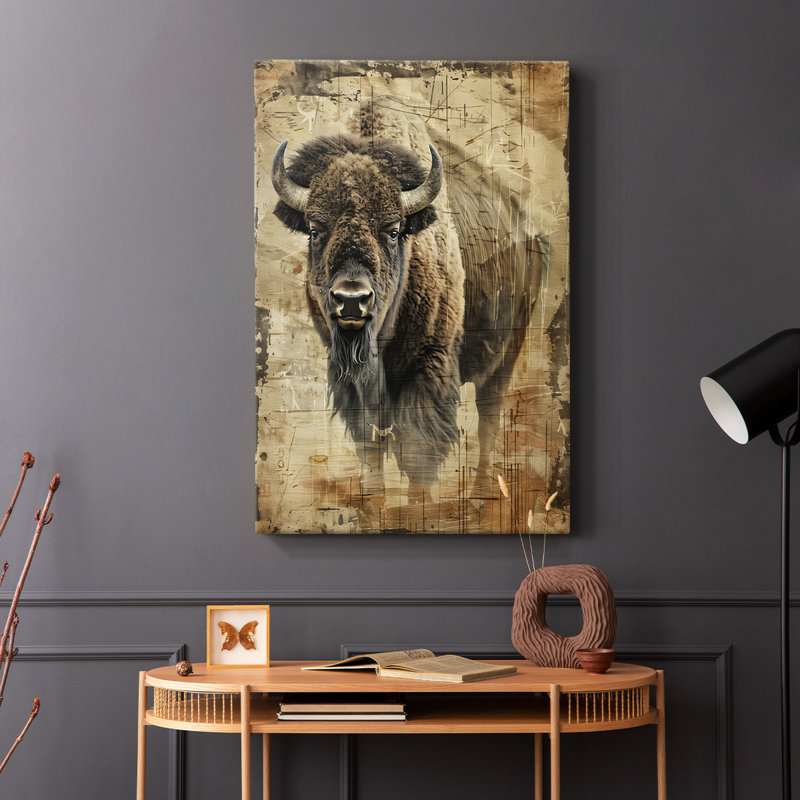 ANIMALS Series CDXCII - Toile tendue avec châssis Premium - Prêt à être accroché, H 36 po x l 24 po