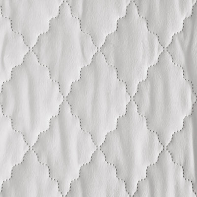 1 Panel Quilted Thermal Insulated Curtain, Beige Ogee Stitched Heavy Duty Window Drape, Noise Reducing, Cold & Heat Blocking, Energy Efficient, For Bedroom/Living Room