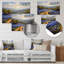 Bleu et vert pré d'été charme bleu Bonnets IV - décor mural bleu Bonnets-107937536-107937550