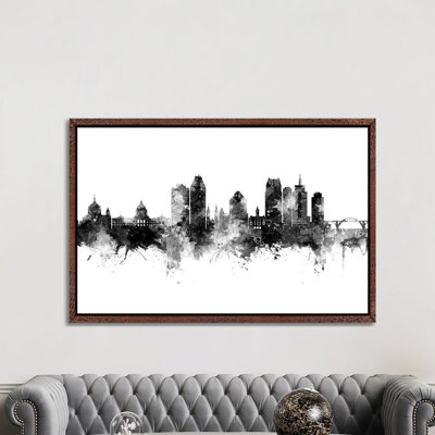 Saint Paul Minnesota Skyline by Michael Tompsett - Print on Canvas