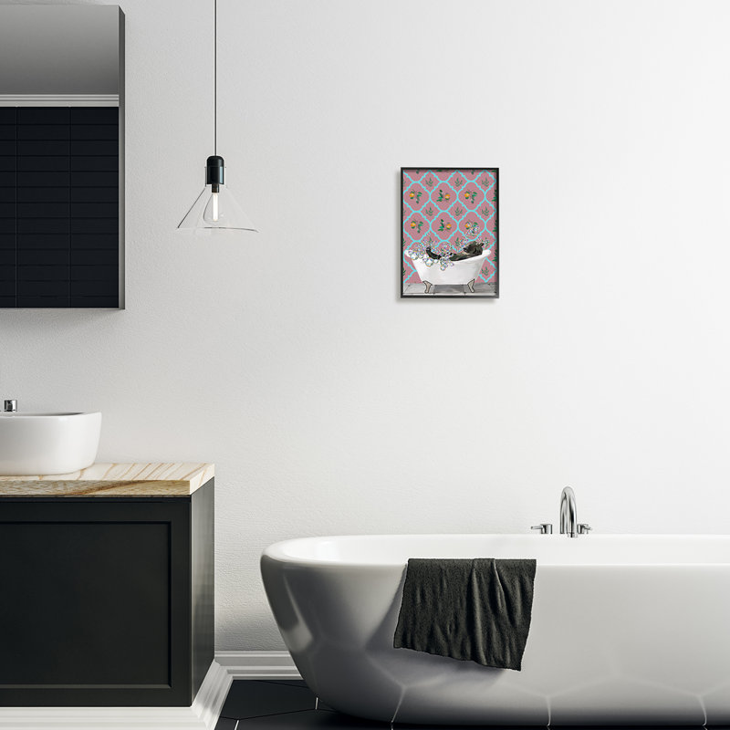 Toile Stupell Industries par Amelia Noyes, Giclée encadrée noir minuit, H 14 po x l 11 po x P 1,5 po