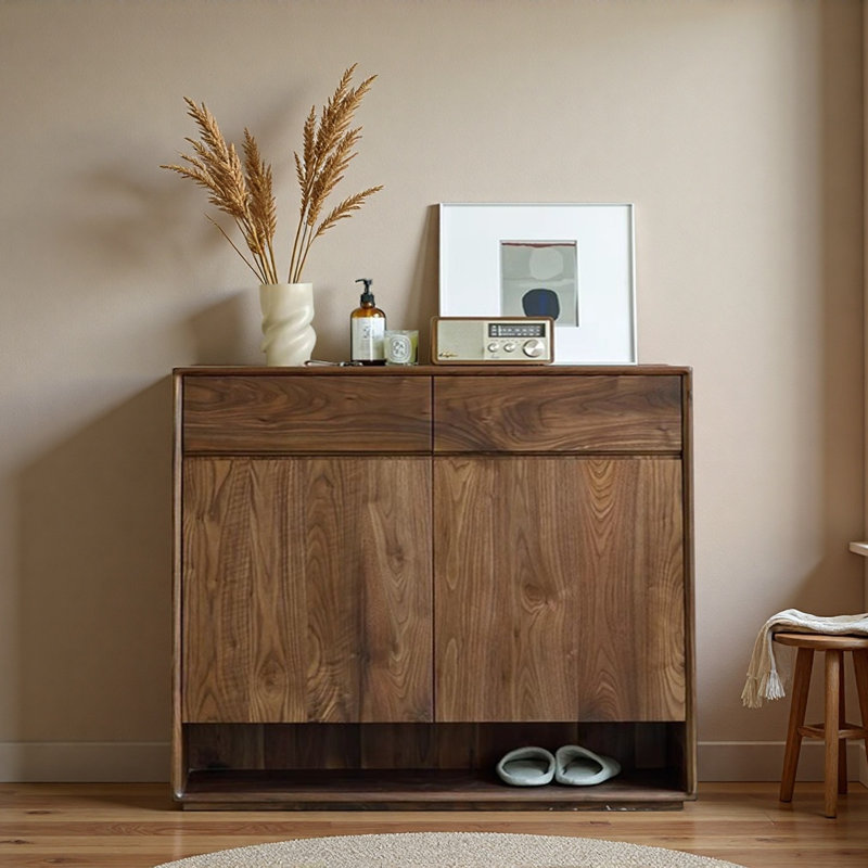 Petite armoire à chaussures de style japonais, H 39,37 po x l 47,24 po x P 13,78 po