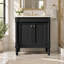 Meuble-lavabo de salle de bain de 76 cm avec lavabo en céramique