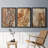 " Tree Texture Triptych I " 3 - Pieces Painting Print-69982858-69982860
