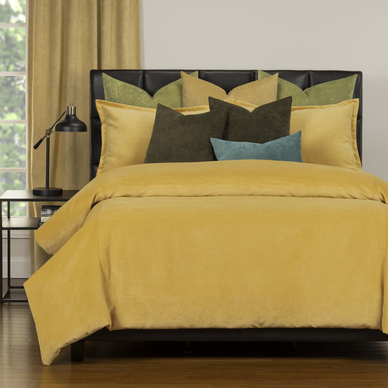 Ensemble de velours mat avec housse de couette et ensemble d'inserts par Siscovers, Gris Habor