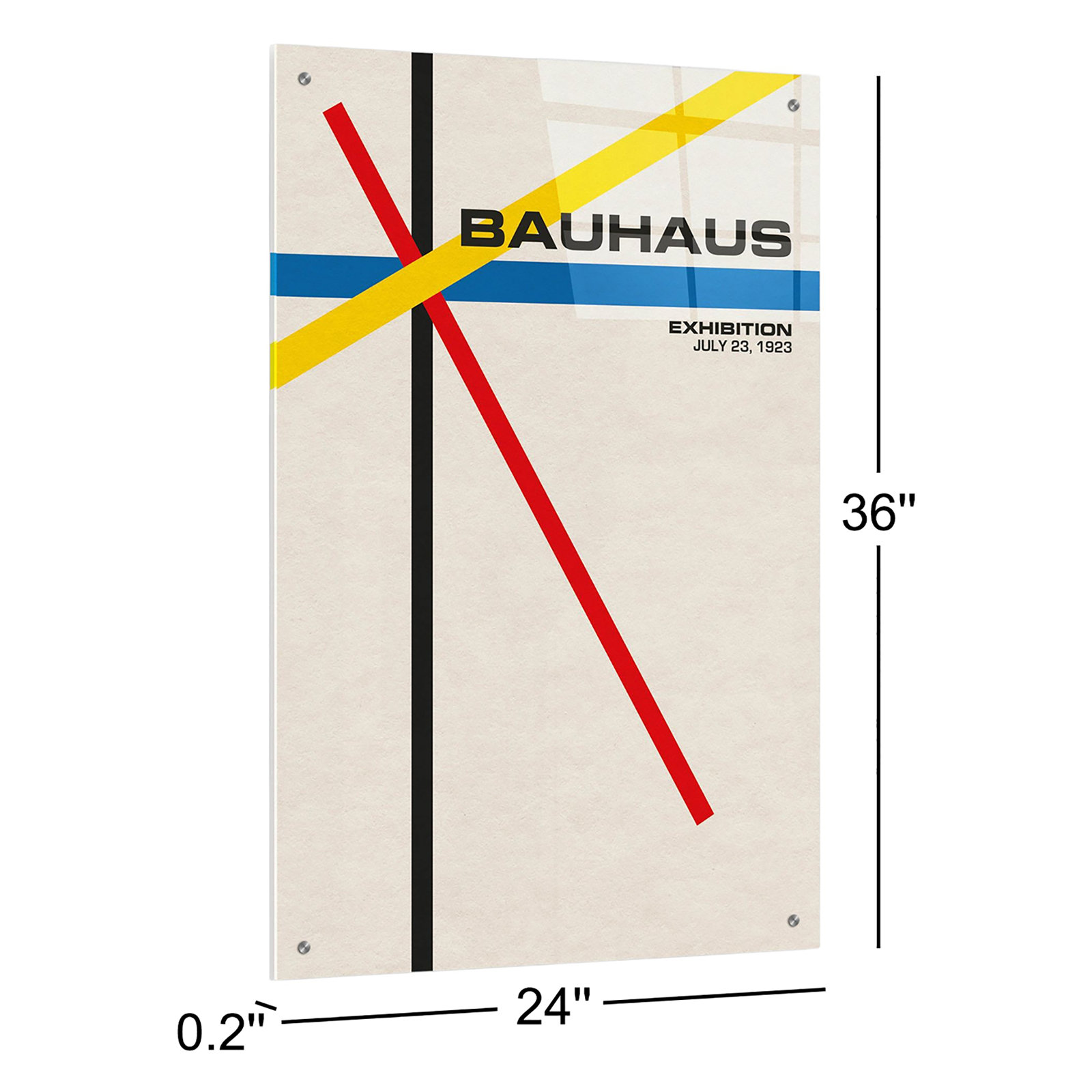 Bauhaus 5 Print by Gary Williams, 36" H x 24" W x 0.2" D