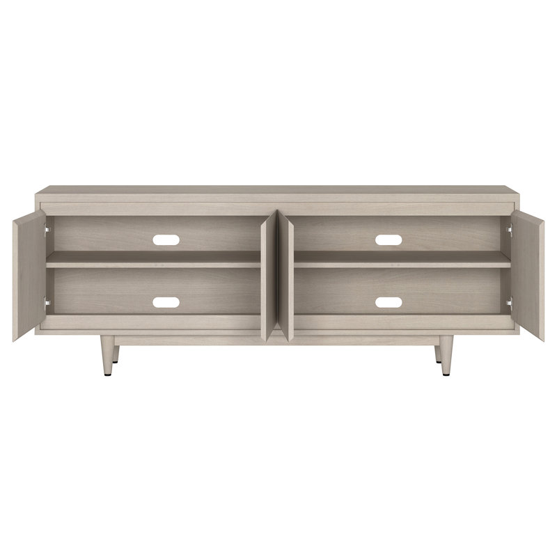 Quintanar TV Stand for TVs up to 75", White Wood