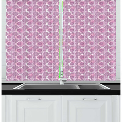 Pink/Purple Kitchen Curtain