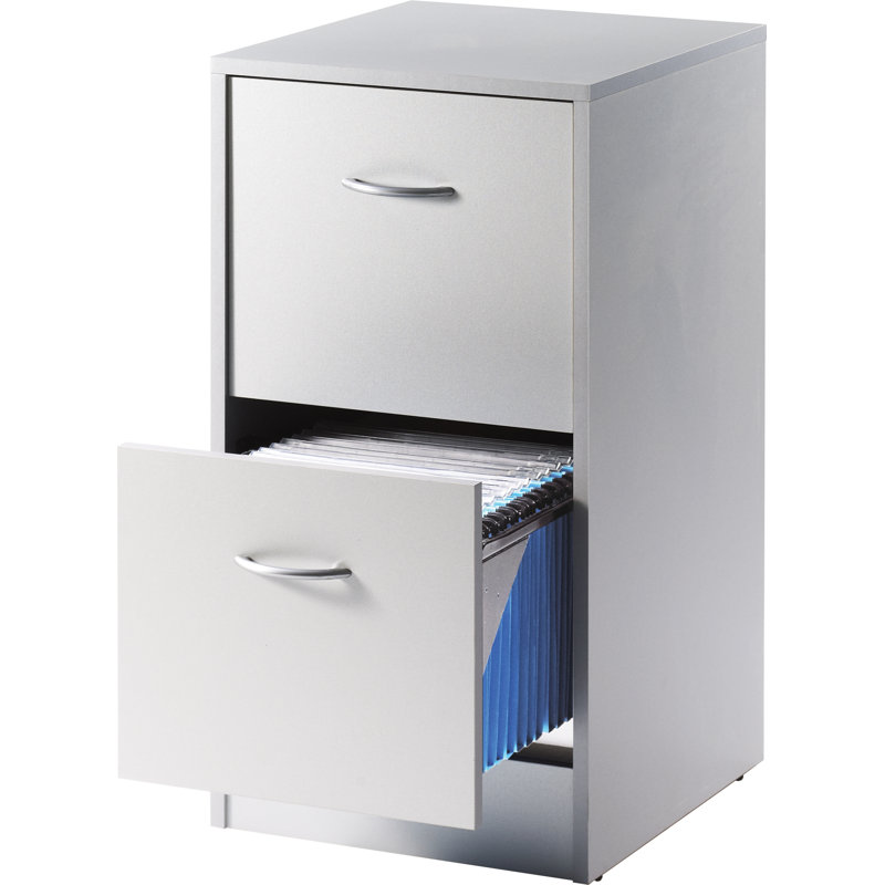 Caulkins 41.4cm Wide 2 -Drawer File Cabinet, Aluminium