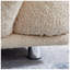 Canapé Yuangang Home, revêtement Sherpa, structure en bois massif, 218 cm (L) x 86 cm (P) x 76 cm (H)