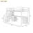 Twin Size Loft Bed Frame With Built-In Desk And Double Storage Drawers,White