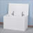 Storage Bench Lift-Top with Safety Hinges, Off-White | Entryway | MDF