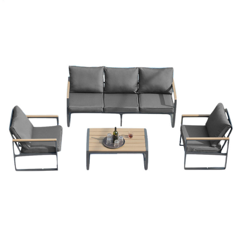 Mobilier de patio 4 pièces Modern Modern