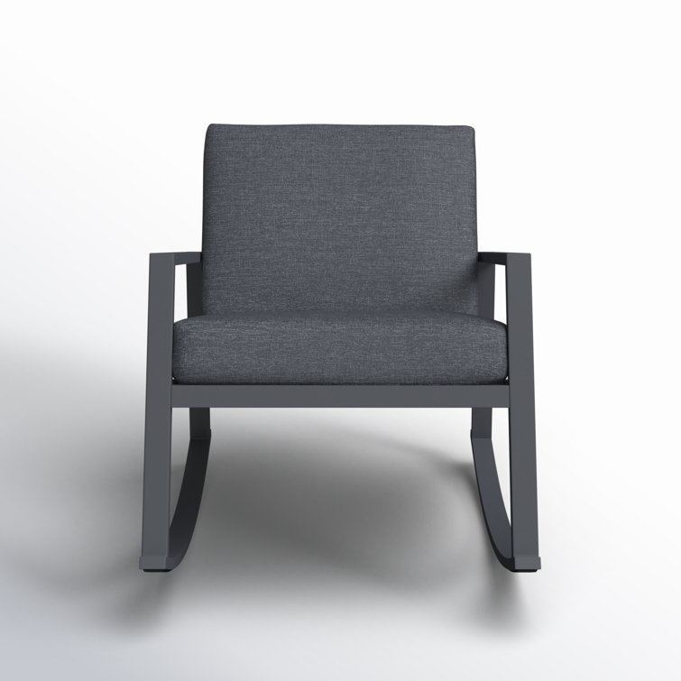 Bia Rocking Metal Chair with Cushions