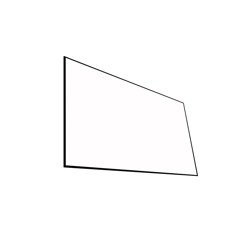 Écran de projection blanc à cadre fixe Elara NanoEdge, Diagonale de 120 po