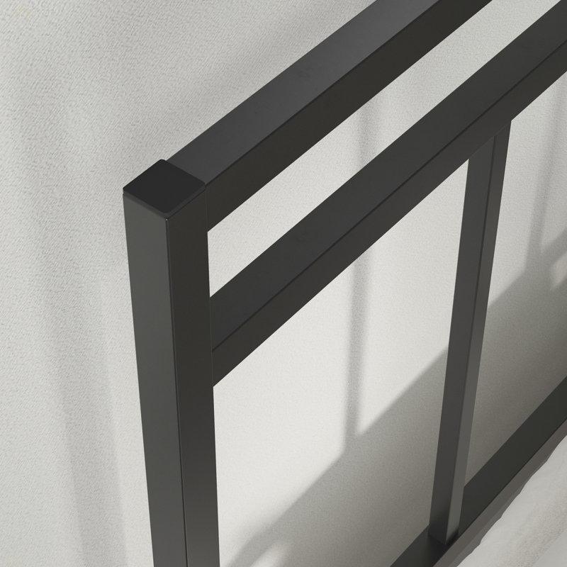 Platform Bed With Headboard, Twin