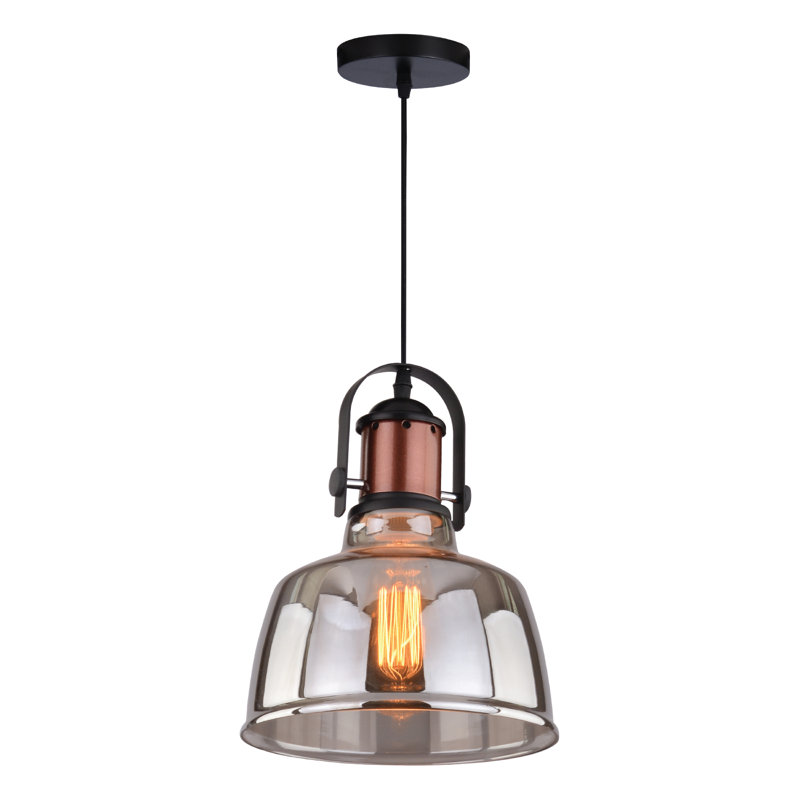 Luminaire suspendu en dôme à 1 lumière Mila