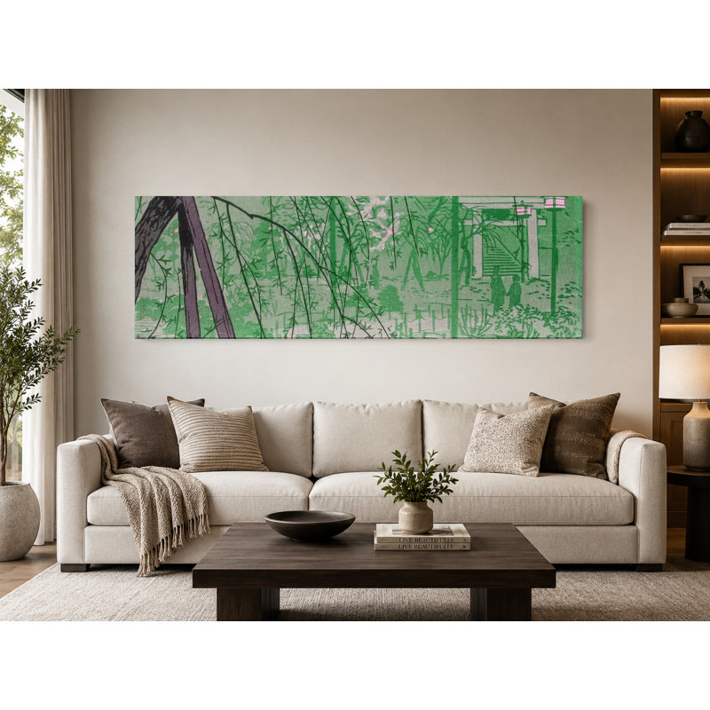 Ueno Park - Art mural sur toile panoramique, 60" W x 20" H