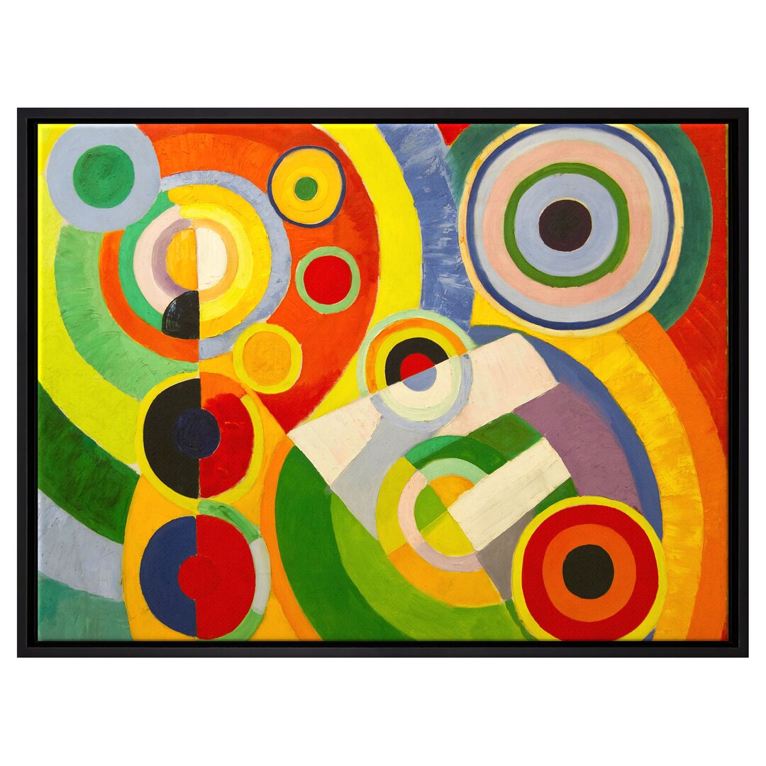 Gerahmtes Leinwandbild Rhythm Joy of Life von Robert Delaunay