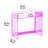 Diane 33.5'' W Rectangle Writing Desk, Modern Rectangle Acrylic Side Desk-1457902282