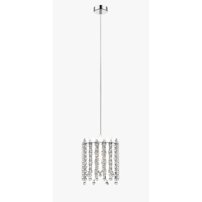Roye 1 - Light Chrome Crystal Pendant