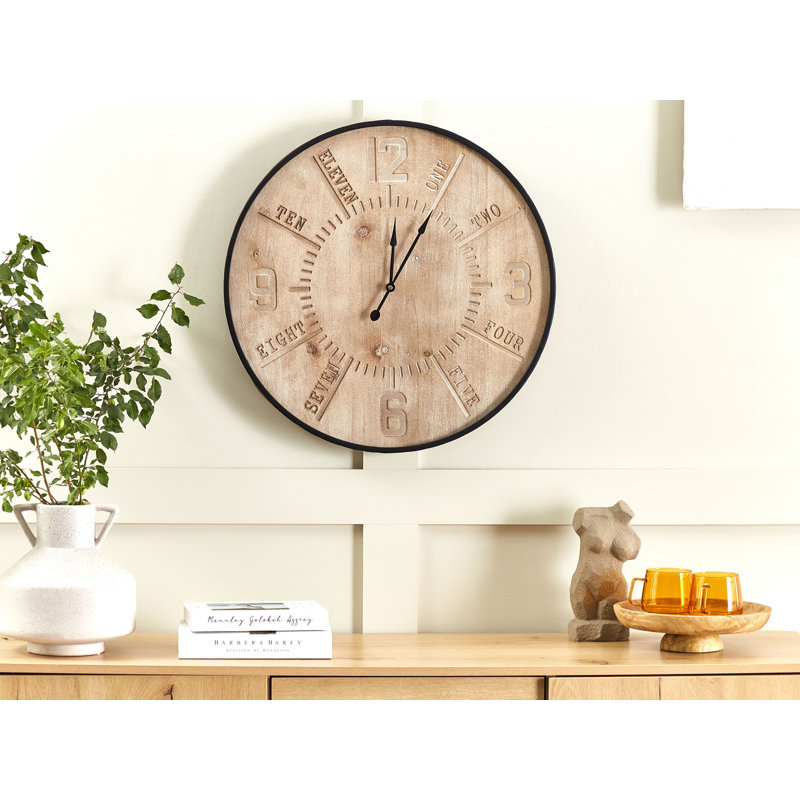 Mcspadden Wood Wall Clock