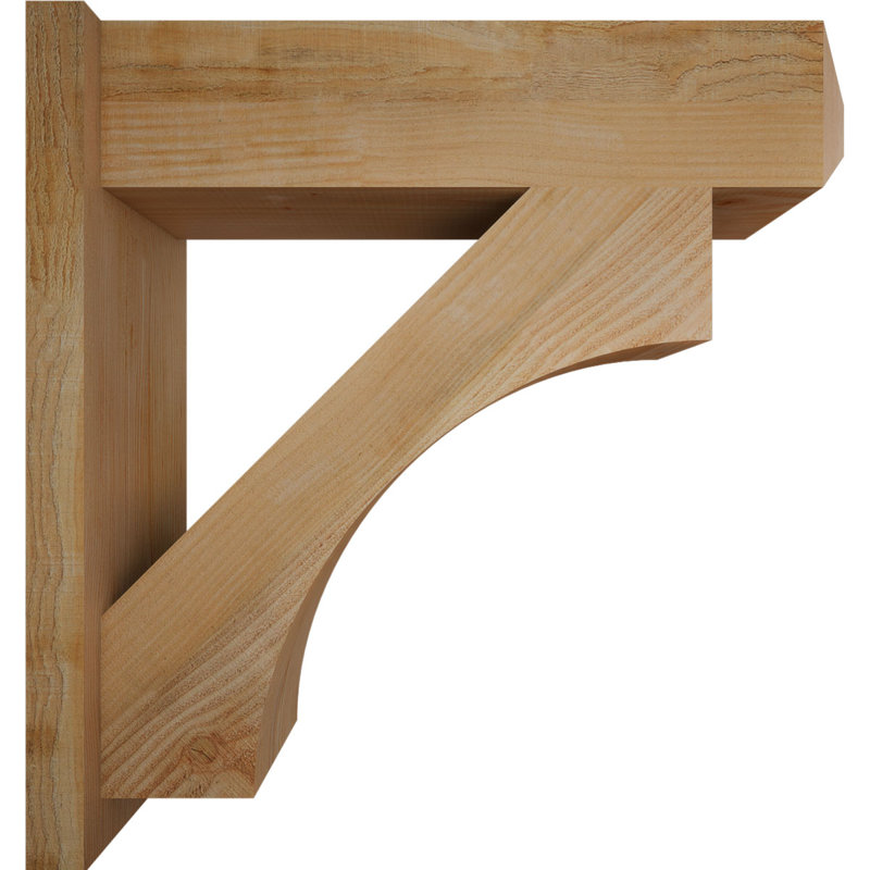 Persienne en bois rustique Westlake Craftsman, P 30 po x H 30 po, Sapin Douglas de 8 po (sciage brut)