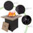 50000 BTU Outdoor Propane Gas Fire Pits Table,Square Texture Outdside Patio Firepits Fireplace Dinning Coffee Tables with Lid & Lava Rock,ETL-Certified,Fit for Courtyard, Patio,Balcony-161809176