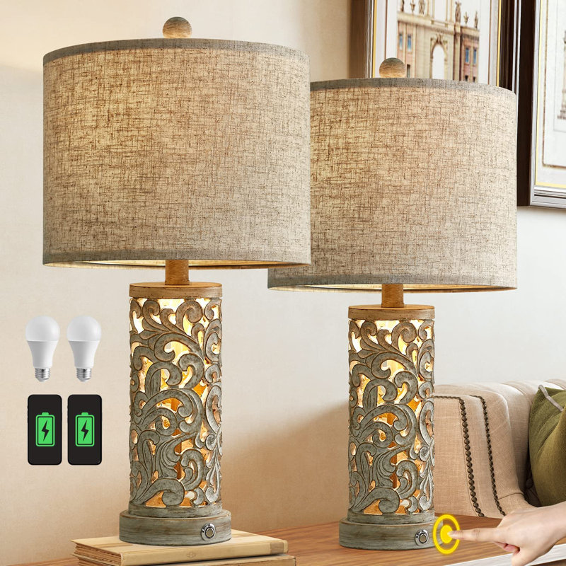 Ronks Resin USB Table Lamp