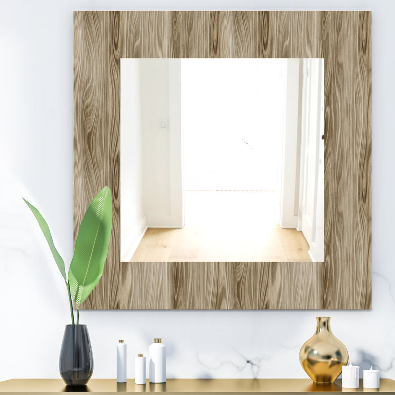 Miroir mural 15 mid-century scandinave, L 24 po x H 32 po, Solid colour