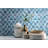 Midnight Tide Lantern 10 in. x 10 in. Glossy Glass Mosaic Wall Tile