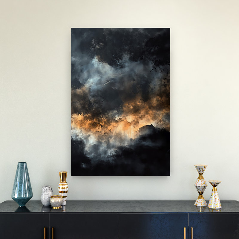 «Dramatic Sky Abstract Dramatic Ethereal Landscape Nature», art mural, 36" H x 24" W