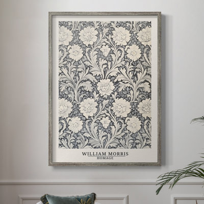 WM MORRIS Series DCCXV Framed Print - Solid Wood