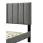 Queen Sized Bed In A Box With Incorporation, Grey Channel Headboard, 42.57" H X 63.5" W 83.36" D, 72 Lb Manifest Scattered Box, Fabric D 64" 42.5" H, Paramount